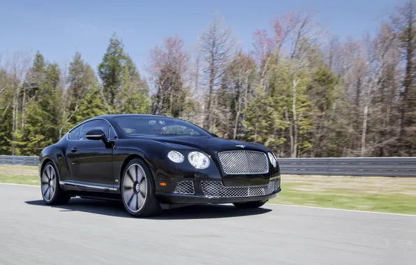 Auto, Bentley, Continental, Black, The Mans, Machine, Bentley, Car