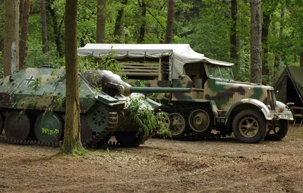 Picture forest, self-propelled, artillery, easy, Hetzer, "Hettser, crawler, Jagdpanzer 38