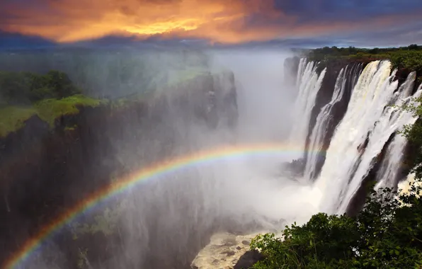Picture rainbow, Africa, Victoria Falls, Zambia