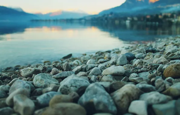 Water, stones, a lot