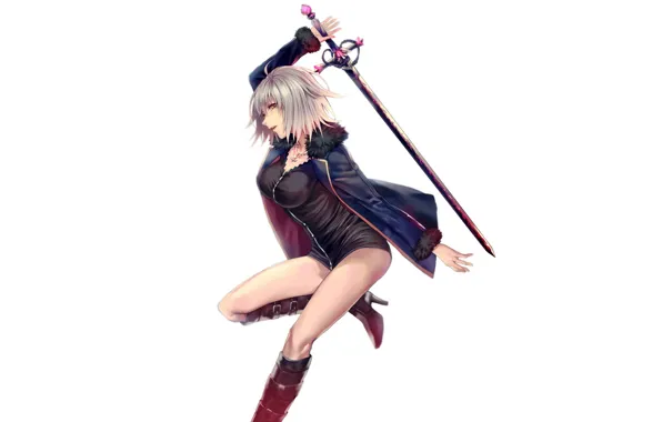 Girl, sword, Fate/Grand Order, Joan Age, Redapple999, Joan of Arc Fate/Apocrypha