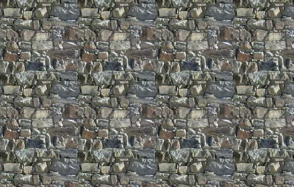 Stones, background, wall, brick, texture, relief, stones