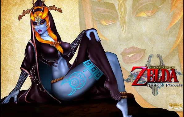 Picture chest, girl, feet, art, fan art, The Legend of Zelda: Twilight Princess