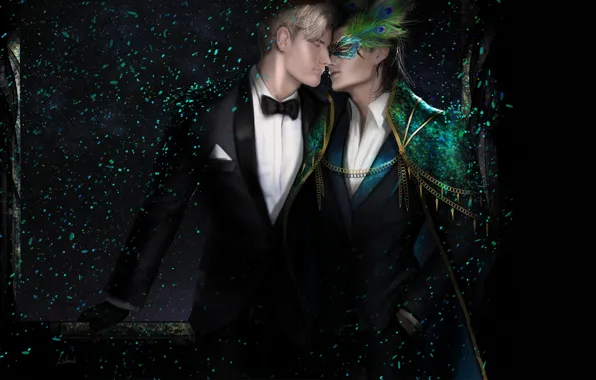 Background, guys, two, by lidiash