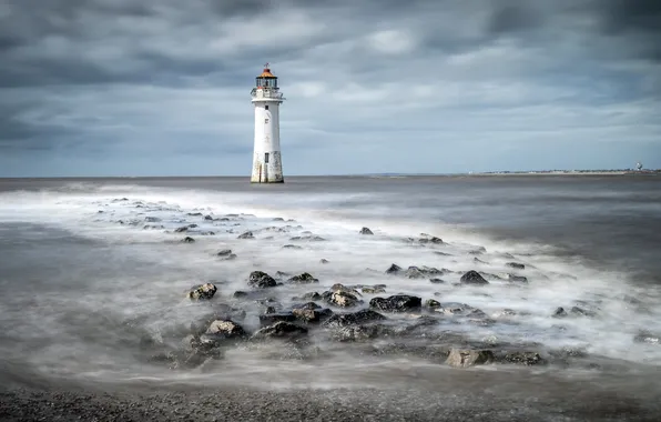 England, Lighthouse, New Brighton
