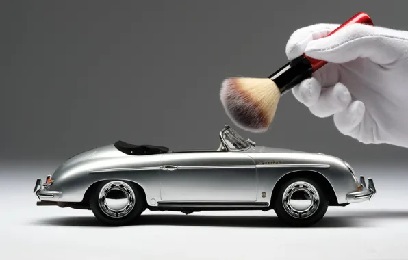 Porsche, Toy, Hand, Brush, Hand made large scale models, 1:18 Scale, Scale 1:18, Porsche 356A …