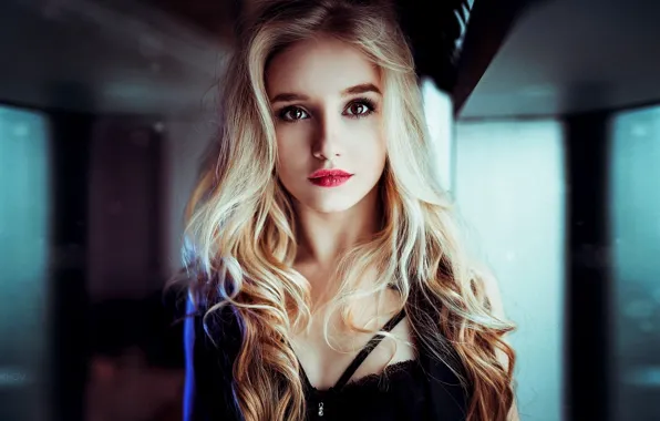 Girl, portrait, makeup, hairstyle, blonde, beauty, Ivan Gorokhov