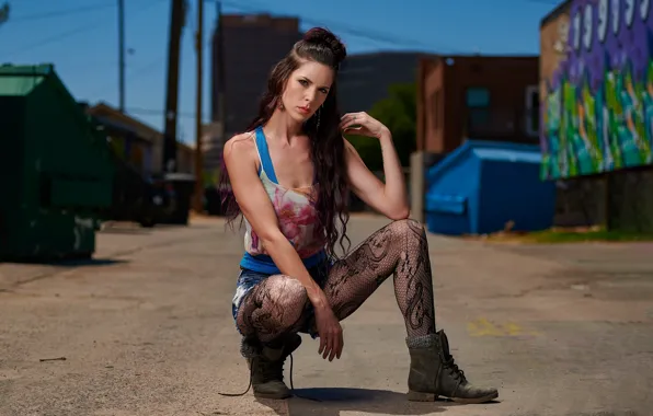 Girl, pose, background