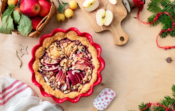 Picture apples, pie, form