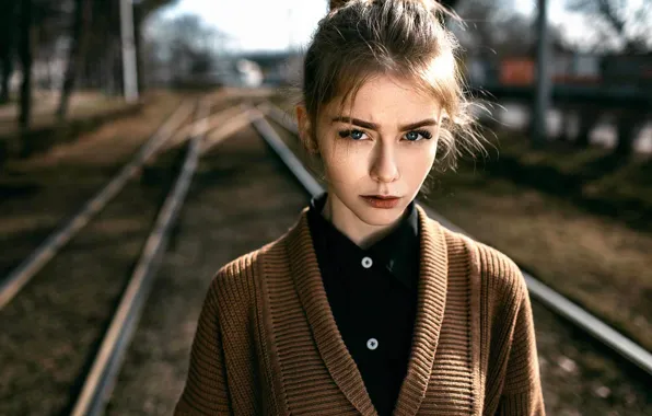 Girl, portrait, Alexey Gromakov, Colour and Shape