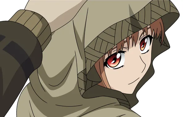 Anime, art, hood, wolf, Horo, spice and wolf, horo