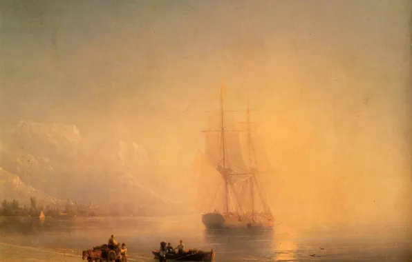 Picture picture, Aivazovsky, Calm sea