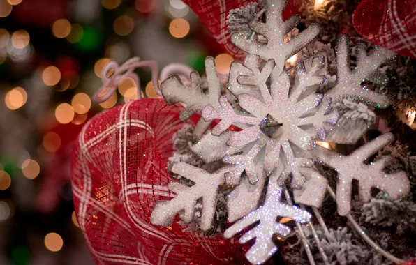 Holiday, decoration, snowflake