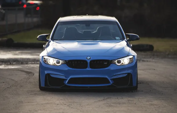 BMW, Light, Blue, Front, Face, F80, Sight