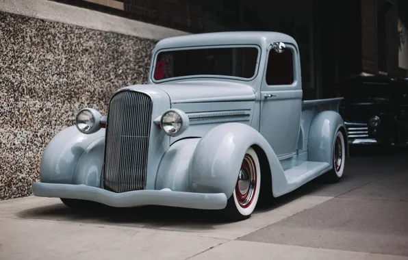 Picture retro, Chevrolet, classic, pickup, the front