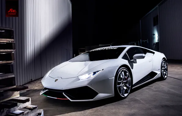 Picture Lamborghini, White, Huracan, LP610