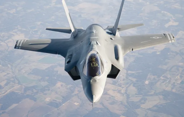 The sky, The plane, f-35