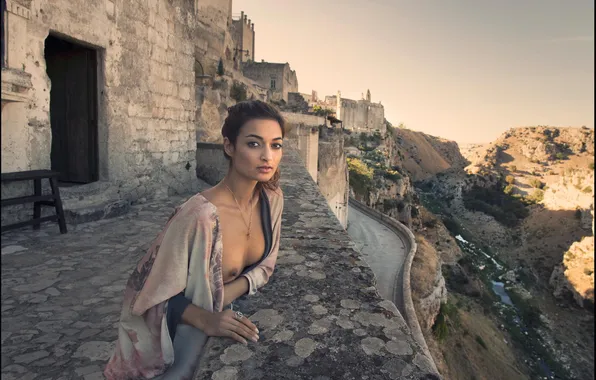 Chest, look, sexy, tenderness, lips, beauty, robe, photographer