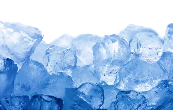 Ice, cubes, ice, blue, cubes