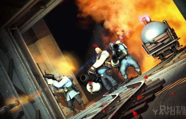 Picture team, Team Fortress 2, Team Fortres 2, hevik, defense