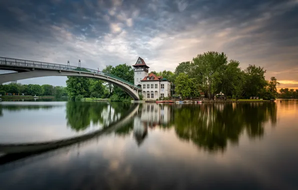 Bridge, river, Germany, Berlin