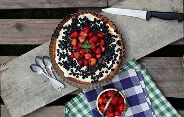 Picture Knife, Strawberry, Cake, spoon, Strawberries, Strawberry pie, strawberry cake