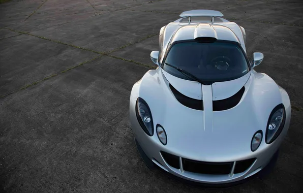 Picture silver, supercar, the front, front, Hennessey, Venom GT