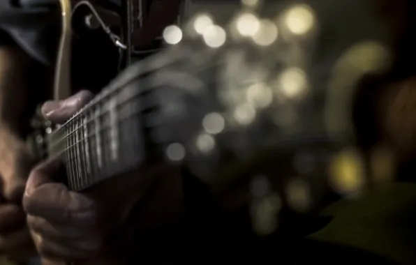 Music, guitar, hands