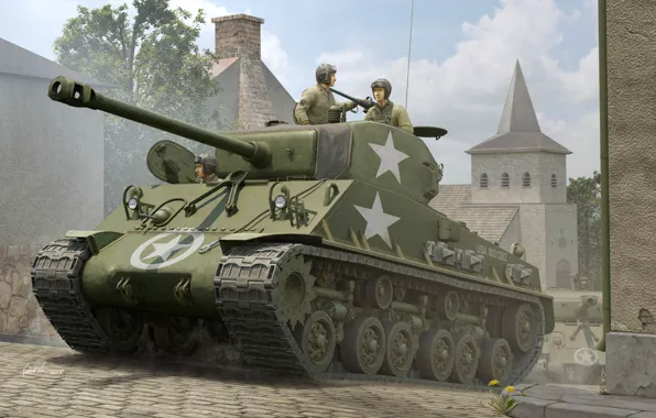 USA, Tank, US Army, Sherman, Armor, M4A3E8