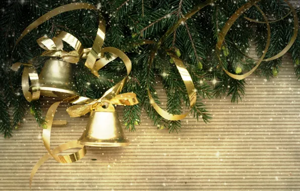 Decoration, tree, bells, Christmas, decoration, xmas, Merry, Christmas. New Year