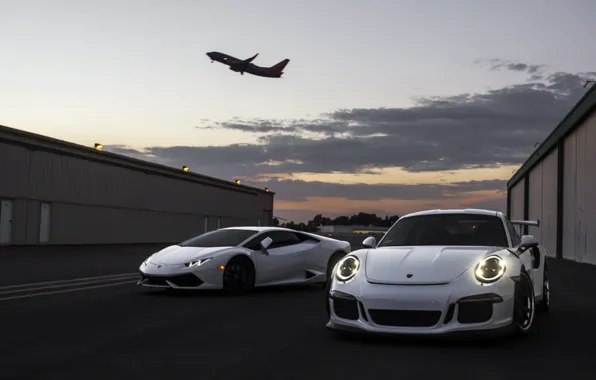 Picture Lamborghini, Porsche, 911 GT3, Huracan