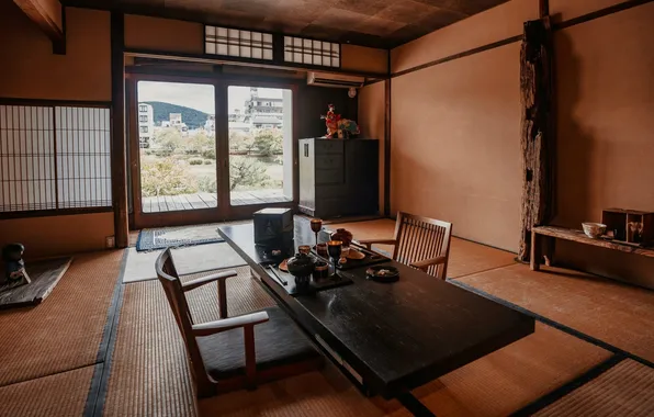 Design, interior, living room, rest room, Asian style, traditional Japanese house