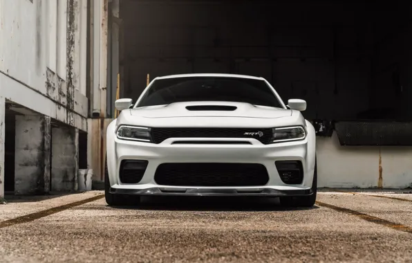 Picture Dodge, SRT8, Charger, White, Sedan, Face, HellCat