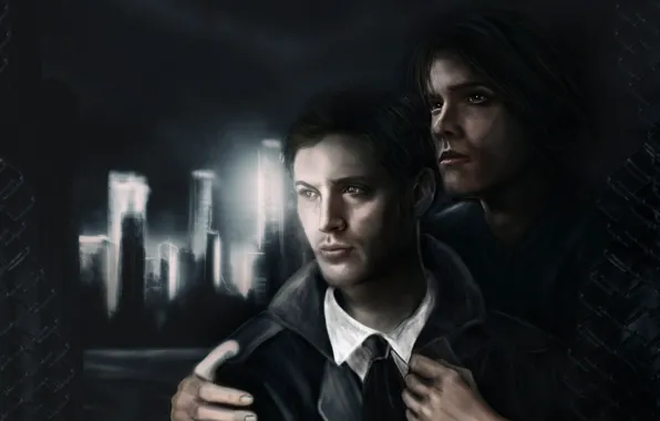 Painting, supernatural, Dean, SEM