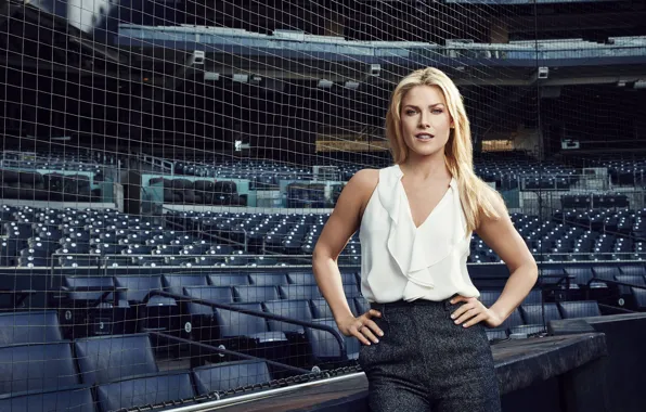 Picture girl, face, mesh, hair, blouse, stadium, Ali Larter