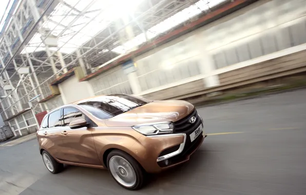 Road, the concept, car, Lada, Lada, crossover, X-ray, Rengen