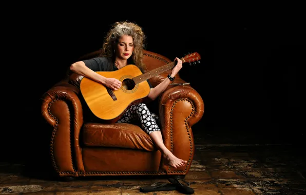 Picture music, woman, guitar, Marynell