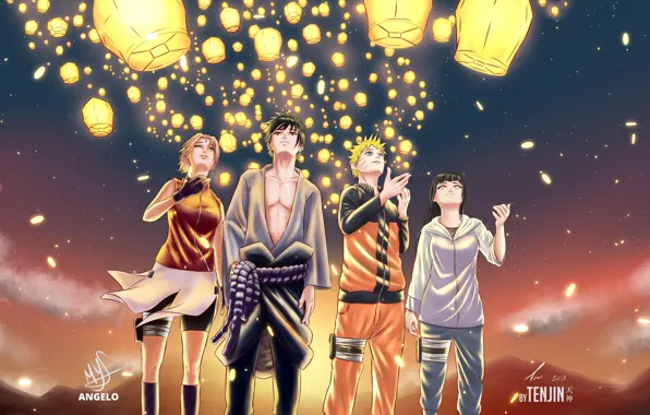 Naruto, Haruno Sakura, Hyuuga Hinata, Uzumaki Naruto