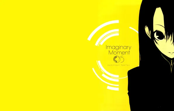 Picture girl, background, the inscription, Welcome to the NHK