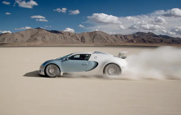 Picture desert, Bugatti, Veyron