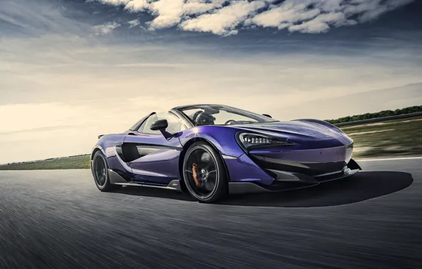 McLaren, supercar, Spider, 2019, 600LT, Lantana Purple