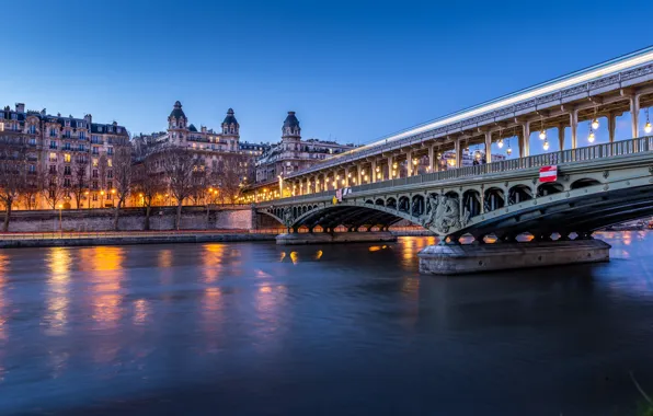 Picture France, Paris, Bridge Of Bir-Hakeim