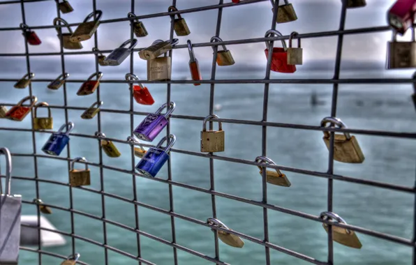 Picture HDR, grille, symbol, locks