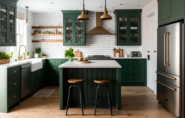 Style, Villa, interior, Italy, kitchen, dining room, dining area, Italian design