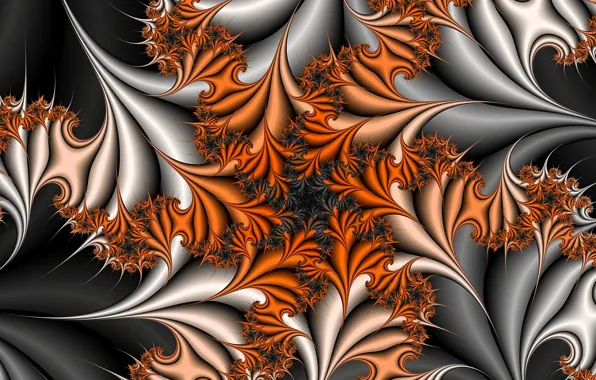 Abstraction, fractals, spiral, fractal, abstract background, tightening