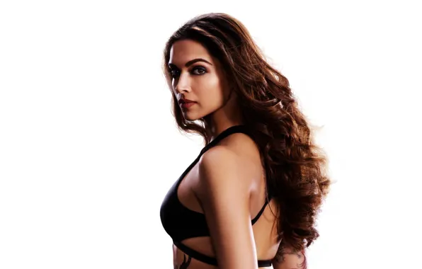 Picture makeup, actress, hairstyle, white background, brown hair, beauty, Deepika Padukone, Three x: World domination