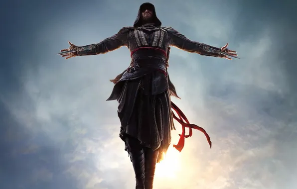 Picture jump, assassin, Assassin's Creed, Michael Fassbender, Assassin's Creed