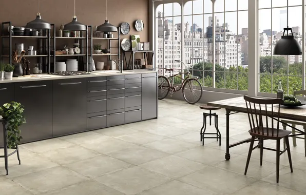 Design, style, interior, New York, kitchen, dining room