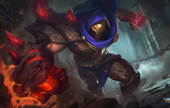 Skull, mask, chain, blow, cyborg, Mobile Legends Bang Bang