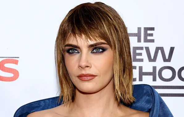 Look, girl, face, sexy, New York, makeup, Cara Delevingne, short hairstyle